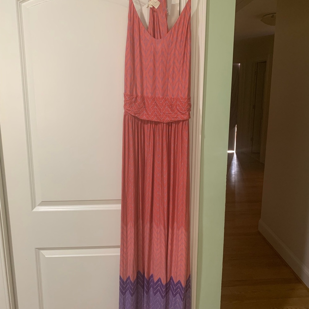 Pink and Purple Maxi Dress
